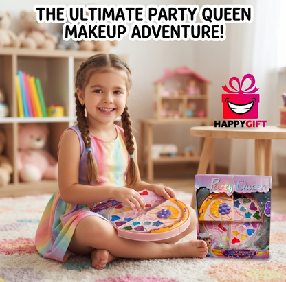 HappyGift Party Queen Pizza Makeup Palette – The Ultimate Glamour Set for Little Divas!