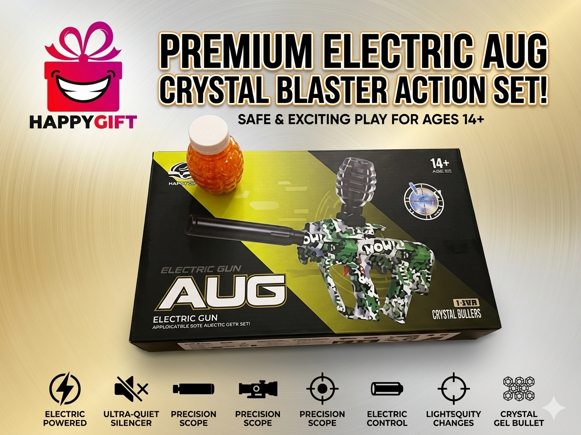 Premium Electric AUG Crystal Gel Blaster Action Set – The Ultimate Blasting Experience!