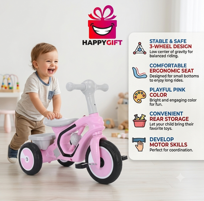 Joyful Rider 3-in-1 Baby Walker to Toddler Tricycle