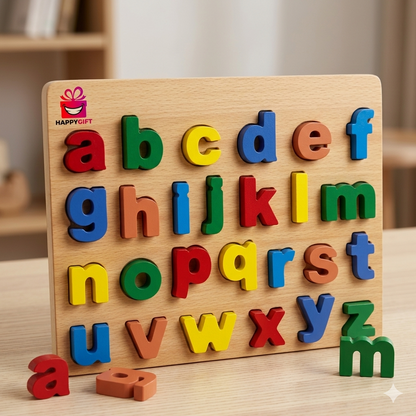 Alphabet Puzzle - English Wooden Puzzle - Colorful Puzzle
