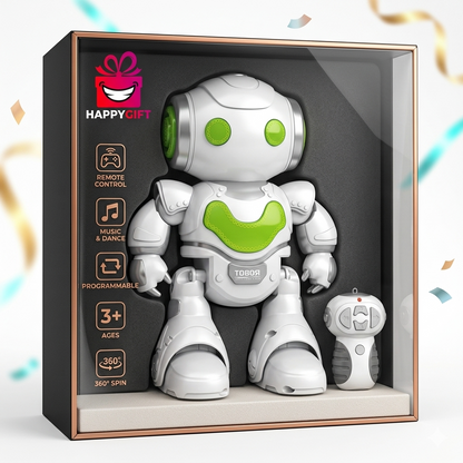 Remote Control Dancing Robot Toy – Interactive Lights & Music for Kids 3+