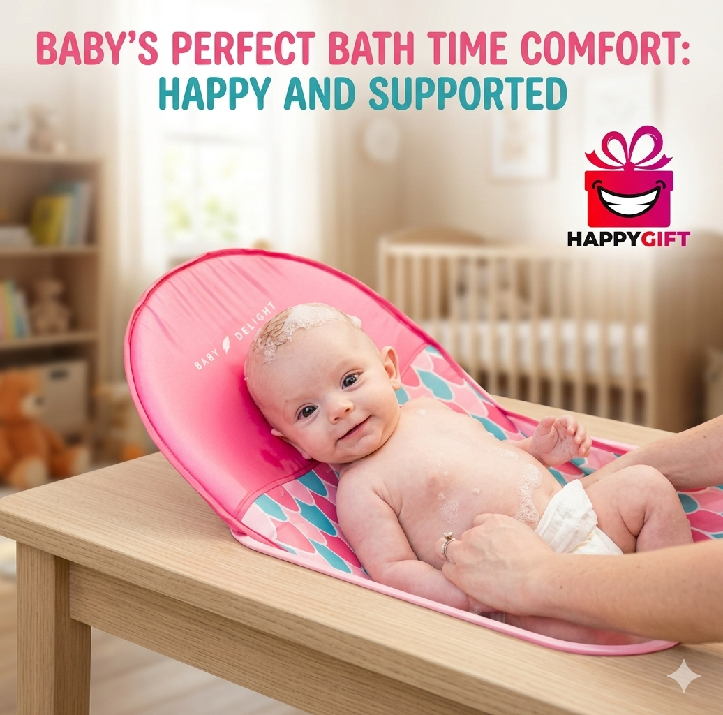 Soft and Happy: The Perfect Support for Baby’s Bath Time