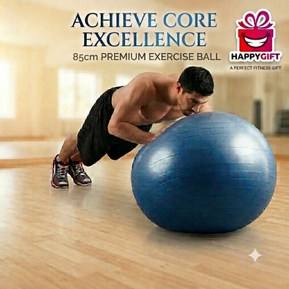 85cm Premium Anti-Burst Exercise Ball – Ideal for Core Strength & Stability