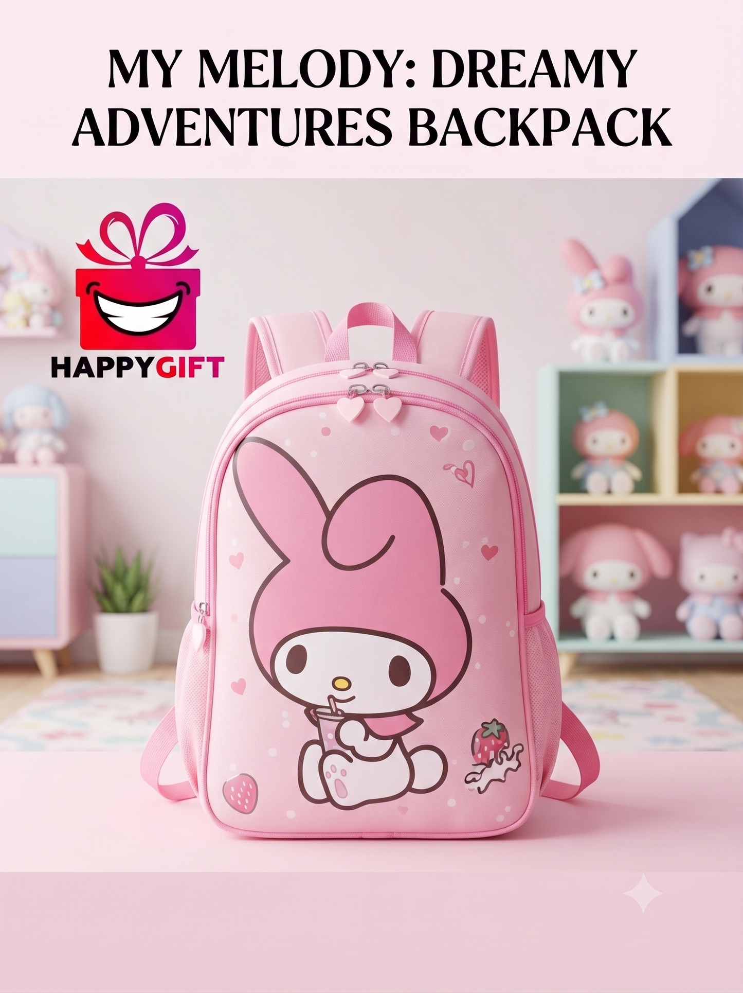 Kuromi Dreamy Pink Adventure Backpack