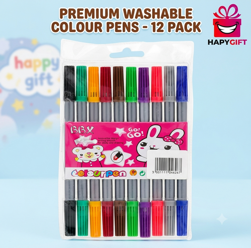 Washable Colour Pens – 12 Piece Set