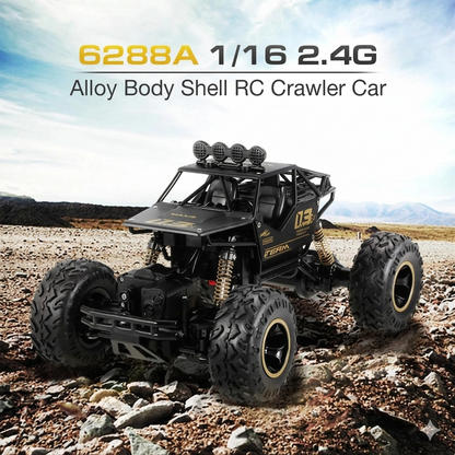 1:16 Off-Road RC Rock Crawler – 2.4GHz High-Torque 4WD Alloy Body Remote Control Monster Truck Toy for Kids