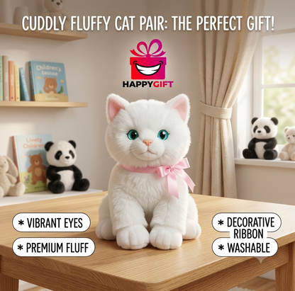 Triple the Cuddles: The Happy Gift Fluffy Cat Family