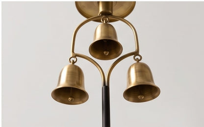THE ARTISAN'S COLLECTION: Handcrafted Triple-Tiered Heritage Brass Bell Sculpture