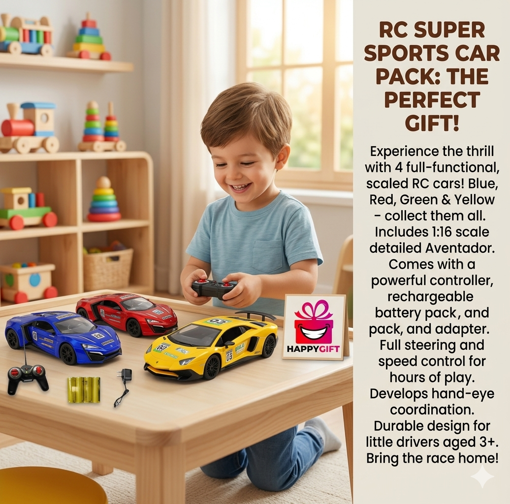 RC SUPER SPORTS CAR PACK: THE PERFECT GIFT!