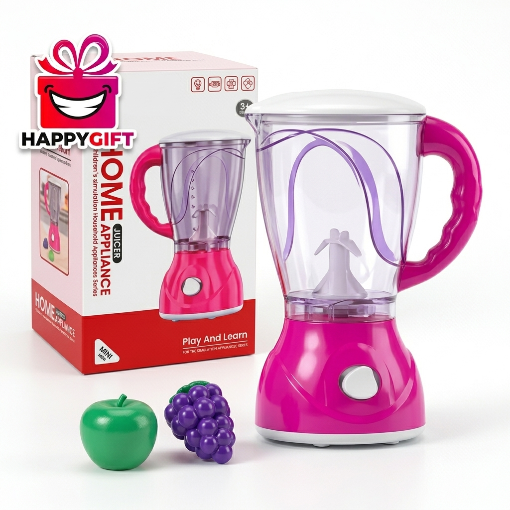 Blender Playset – Interactive Mini Toy Juicer with Play Food