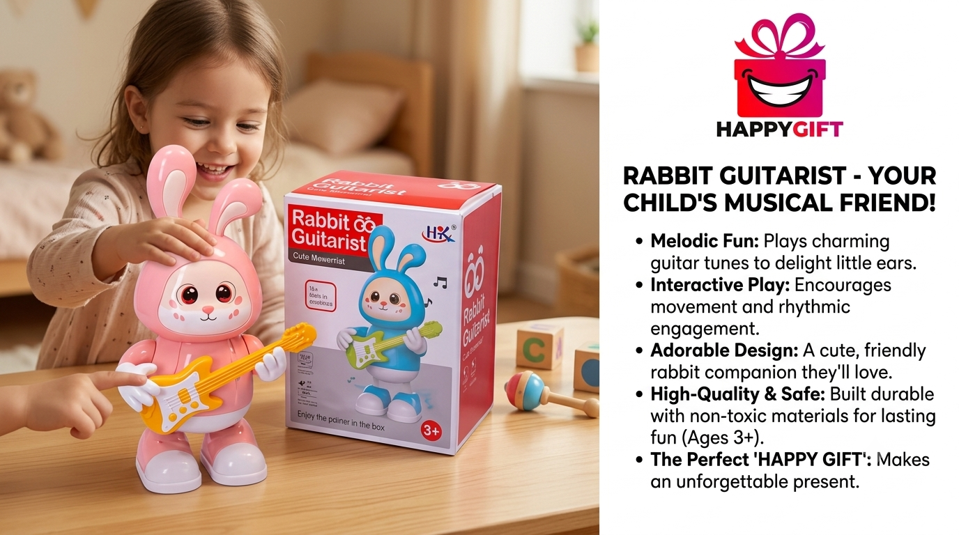 Meet the Musical Rabbit Guitarist – Your Child's New Best Friend!