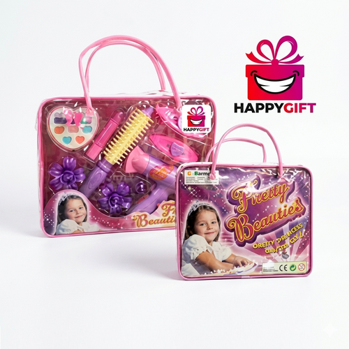 Princess Hair & Makeup Pretend Play Vanity Set with Tote Bag