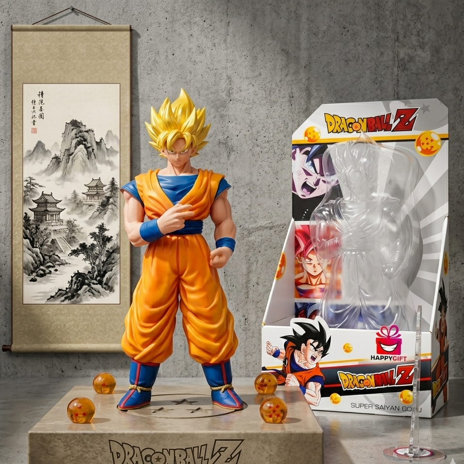 Dragon Ball Z Goku 12-inch Action Figure – Classic Orange Gi Collectible Model
