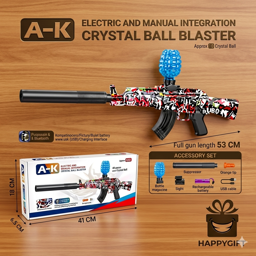 Elite AK47 Gel Bullet Blaster – High-Performance Outdoor Action Toy for Competitive Fun