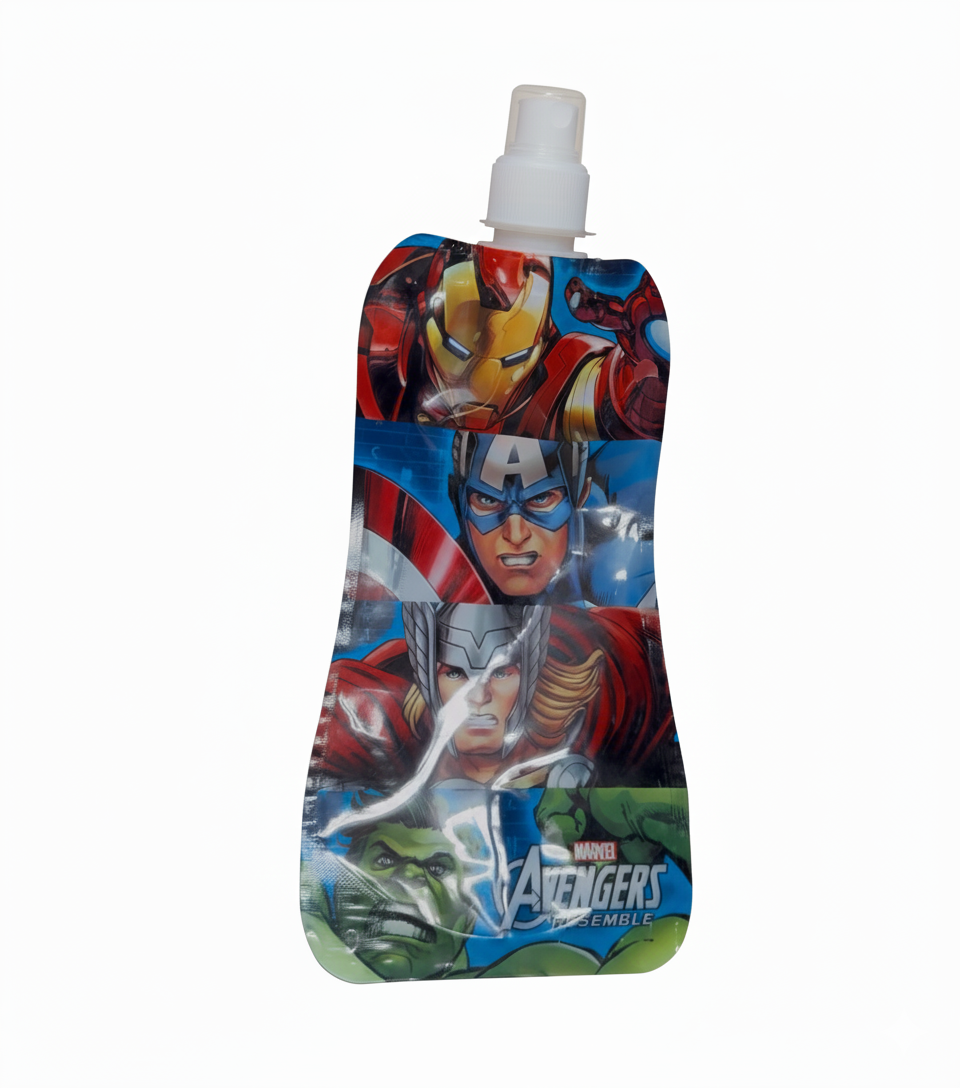 Kids' Foldable Water Bottle – Frozen & Avengers Edition