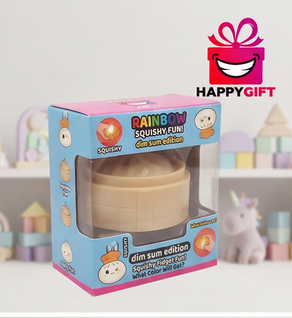 Rainbow Squishy Fun! Dim Sum Edition Steamer - Blind Box Fidget Toy