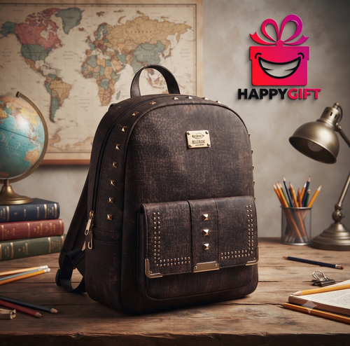 The Vintage Explorer: Studded Backpack Collection View