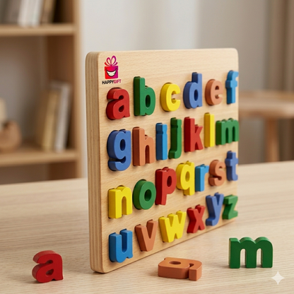 Alphabet Puzzle - English Wooden Puzzle - Colorful Puzzle