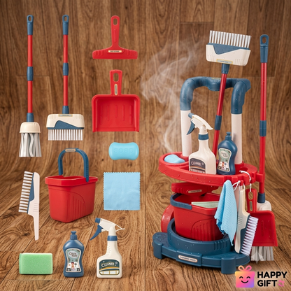 Kids' "Clean Time" Pretend Play Set