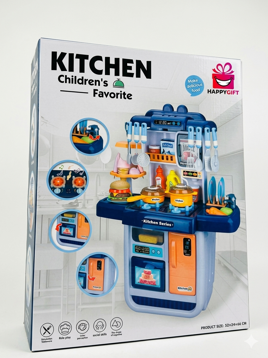 Kids Mini Culinary Kitchen Playset – Complete Cooking & Toy Food Kit