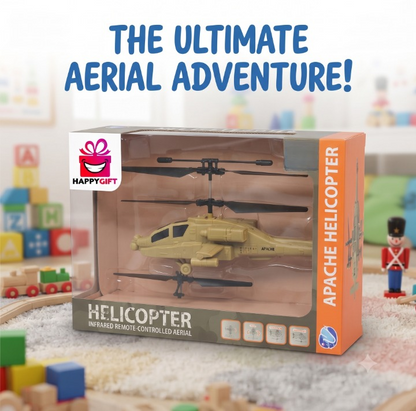 Title: The Ultimate Aerial Adventure! Remote-Controlled Apache Helicopter Toy