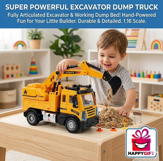 RC City Builder Excavator Toy Set