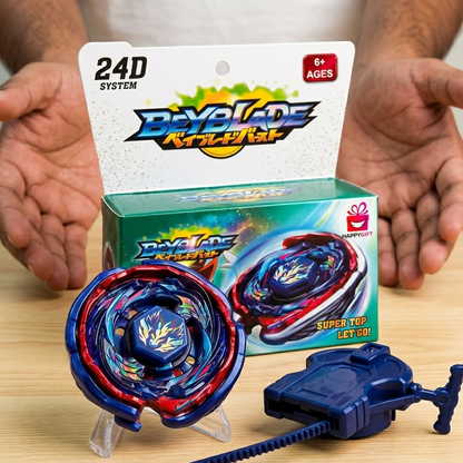 Super Power Burst Battle Top Set – High-Performance Spinning Top with Ripcord Launcher