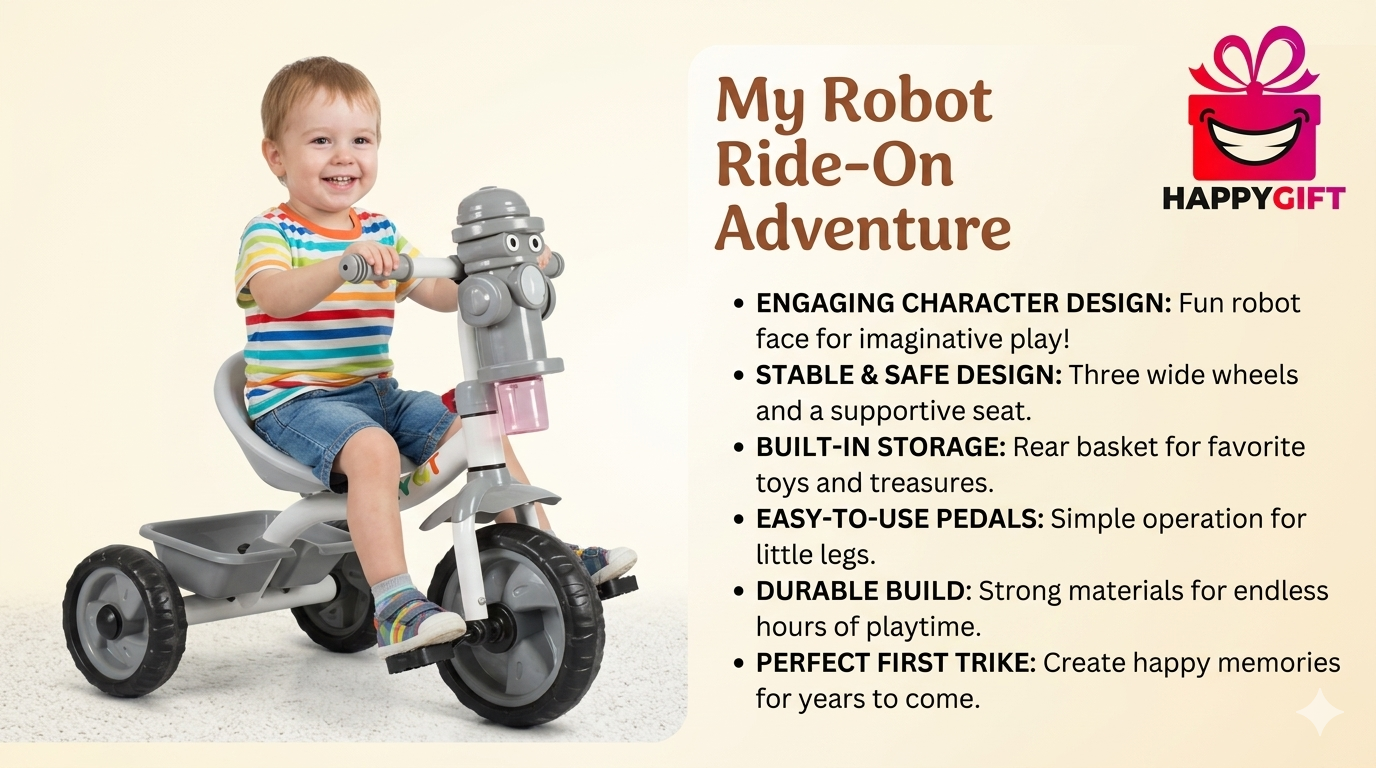 My Robot Ride-On Adventure Bubble,s Tricycles