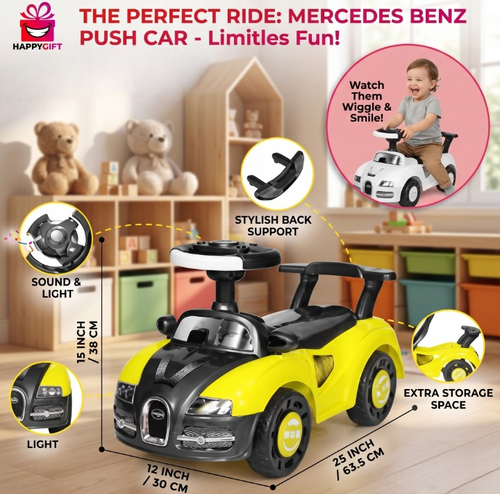 Bugatii 4-Wheel Push Car – The Ultimate Joy-Ride!
