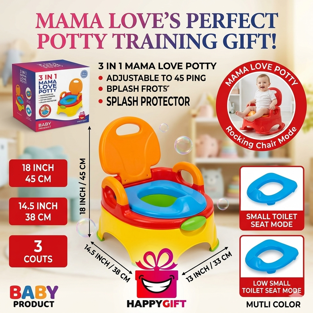 3-in-1 Mama Love Potty Trainer – The Ultimate Training Solution!