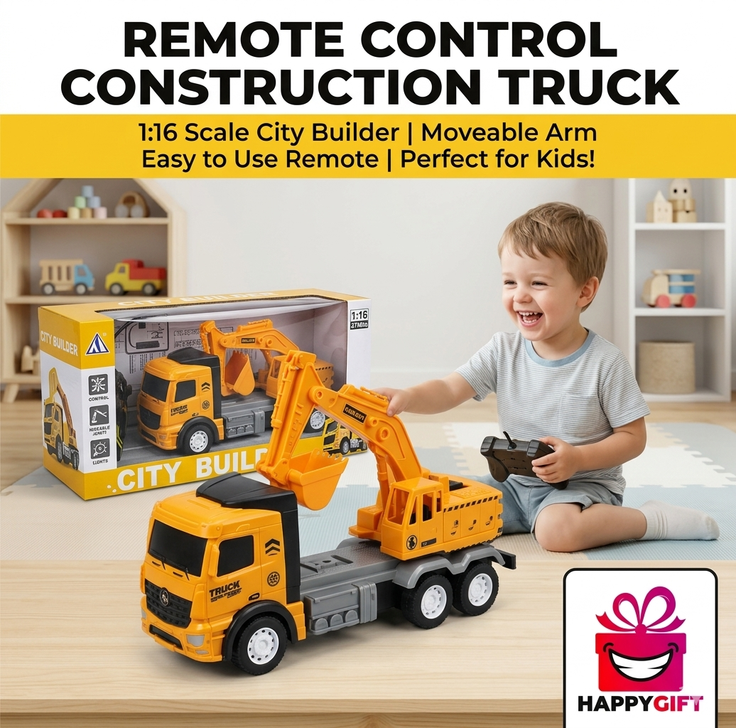 RC City Builder Excavator Toy Set