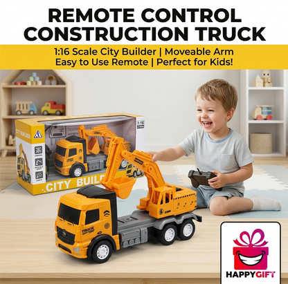 RC City Builder Excavator Toy Set