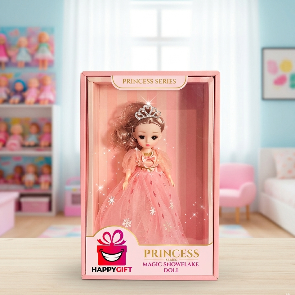 Fashion Doll with Tiara & Floral Gown