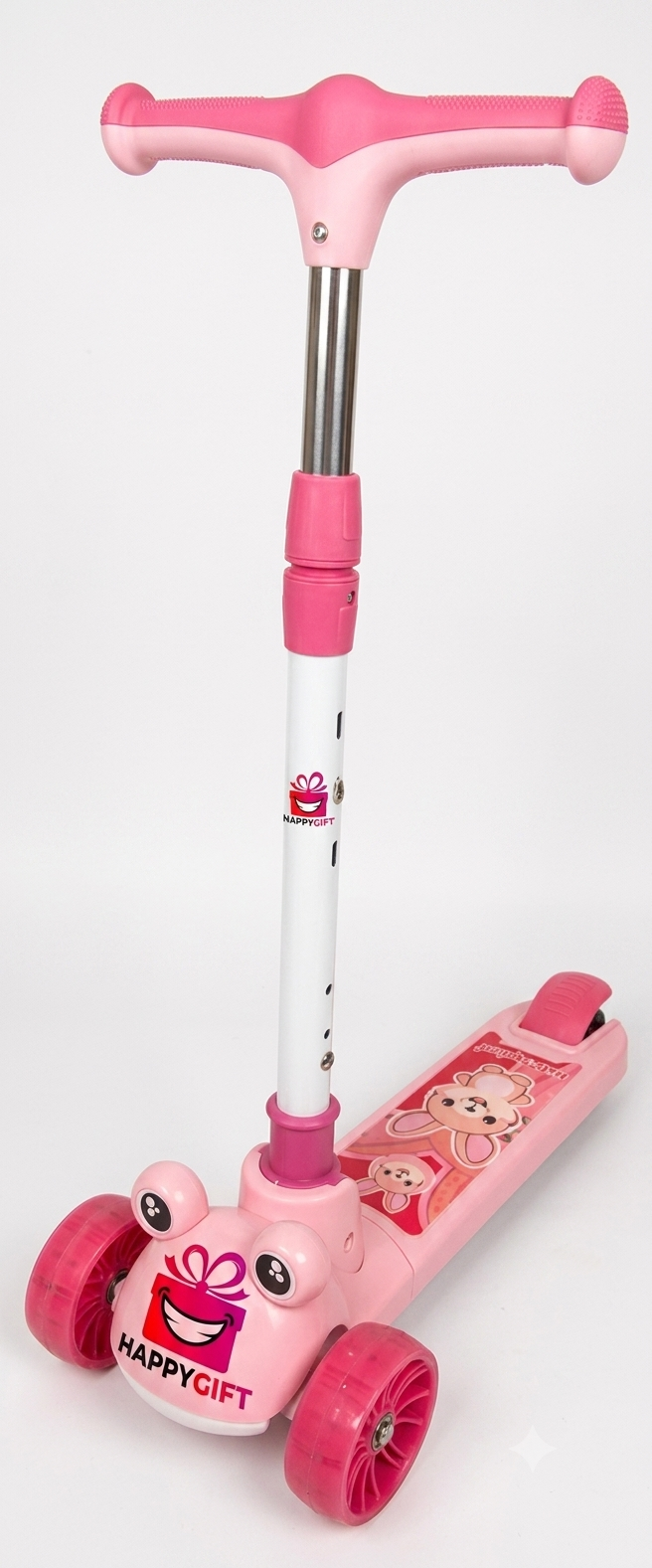 3-Wheel Frog Kick Scooter – Adjustable & Durable