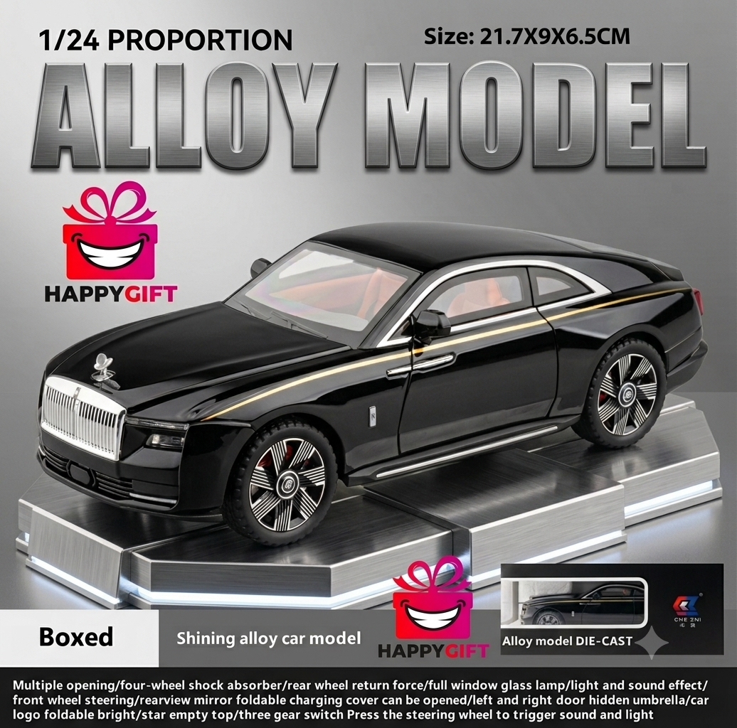 1/24 Scale Die-Cast Alloy Rolls-Royce Model Car