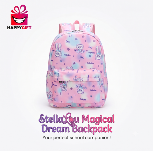 StellaLou Magical Dream Pastel Backpack - Cute School & Travel Bag for Kids