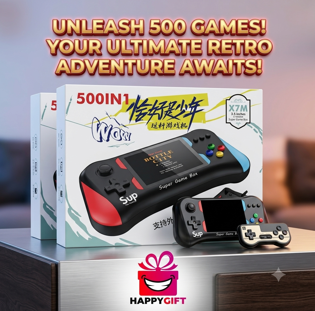 The Ultimate 500-in-1 Retro Gaming Console Experience