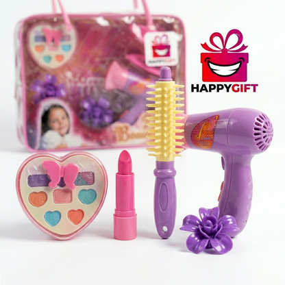 Princess Hair & Makeup Pretend Play Vanity Set with Tote Bag