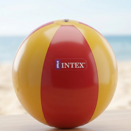 Intex Wet Set Inflatable Beach Ball - Classic 3-Color Design (Ages 3+ )