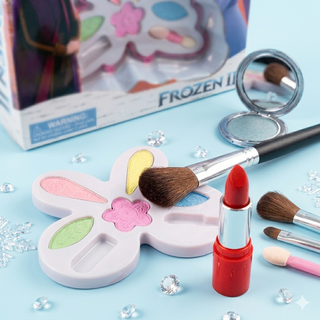 Disney Frozen 2 My Beauty World Kids Makeup Set – Safe & Washable Cosmetic Kit
