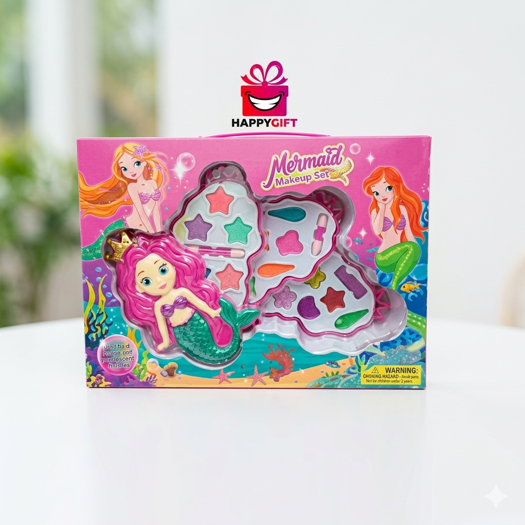 Mermaid Kids Makeup & Vanity Accessory Kit – Premium Gift Set