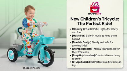 Joyful Rider 3-in-1 Baby Walker to Toddler Tricycle