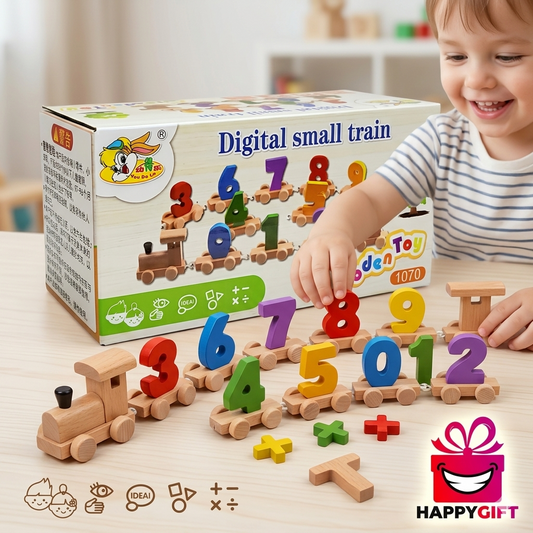Digital Wooden Small Train