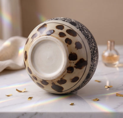 Artisan Collection: Hand-Glazed Ceramic Vibe with Geometric Details