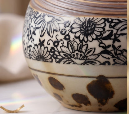 Artisan Collection: Hand-Glazed Ceramic Vibe with Geometric Details