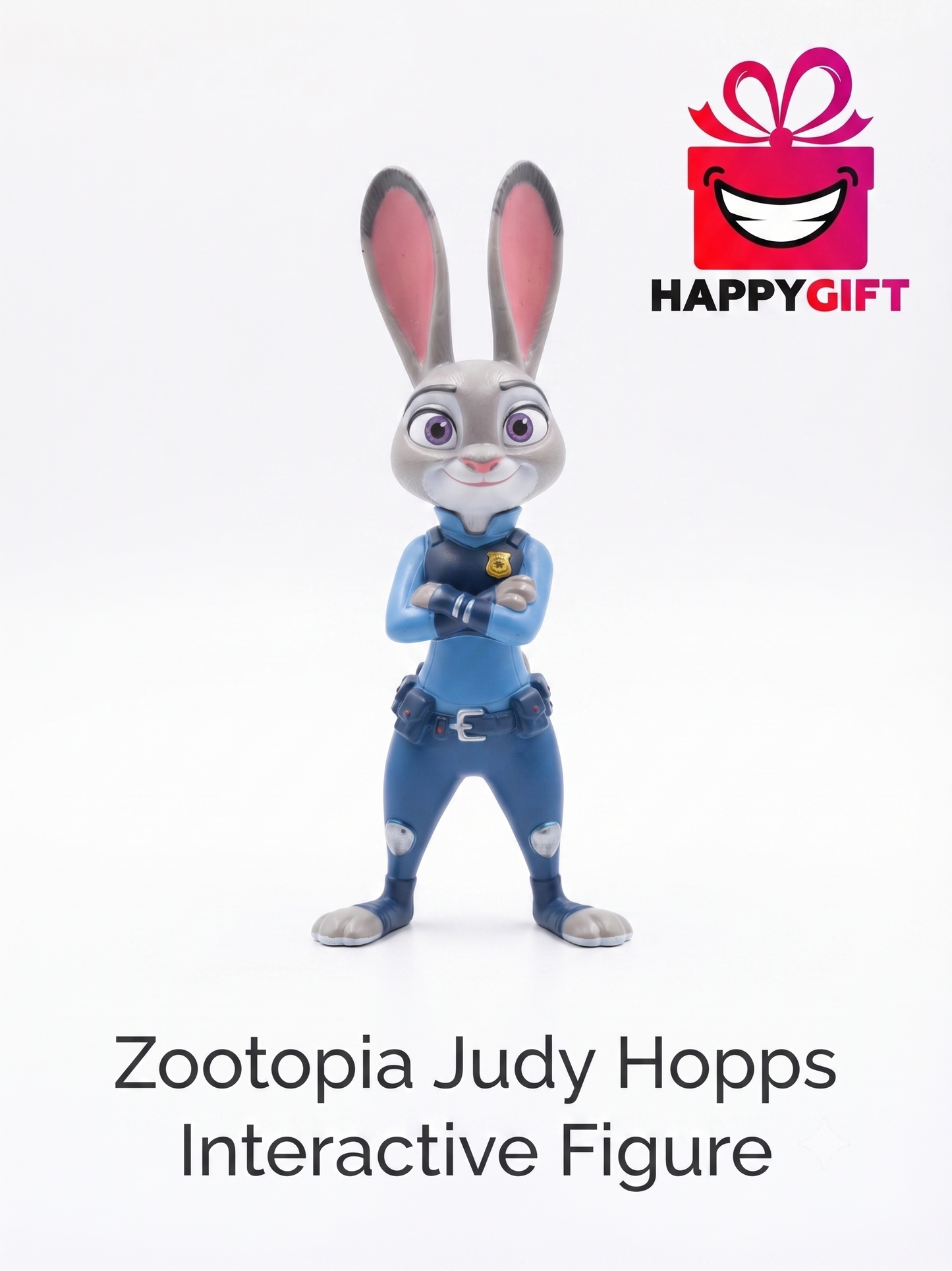 Talking Adventure Buddy - Interactive Police Rabbit Character Toy Figure