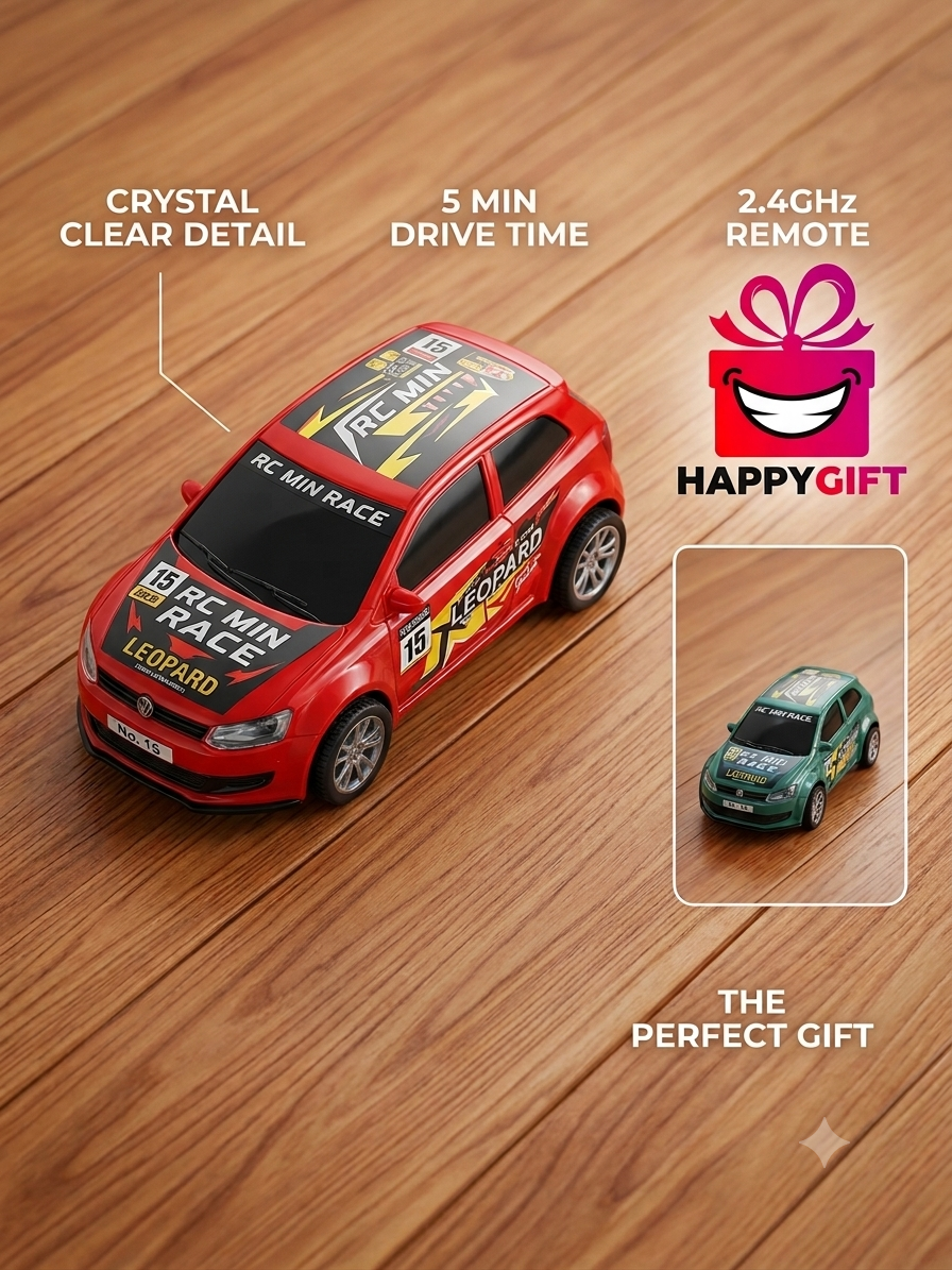 HappyGift Mini R/C Racing Car Collector’s Series