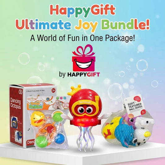 HappyGift Ultimate Joy Bundle - 3-in-1 Toddler & Infant Interactive Toy Set