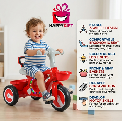 Joyful Rider 3-in-1 Baby Walker to Toddler Tricycle