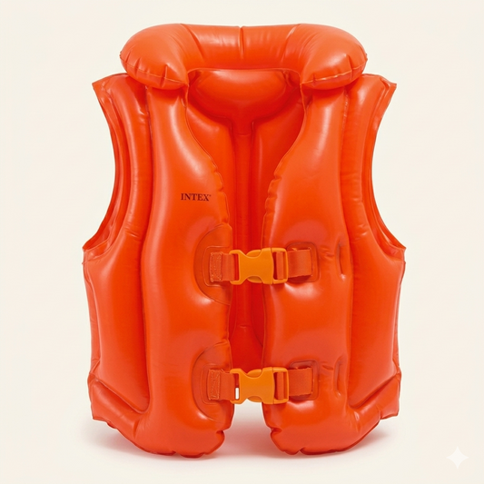 Intex Wet Set Collection Deluxe Swim Vest – Inflatable Life Jacket for Kids
